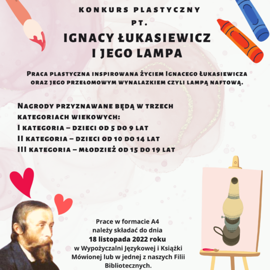 Konkurs plastyczny "Ignacy i jego lampa" - plakat