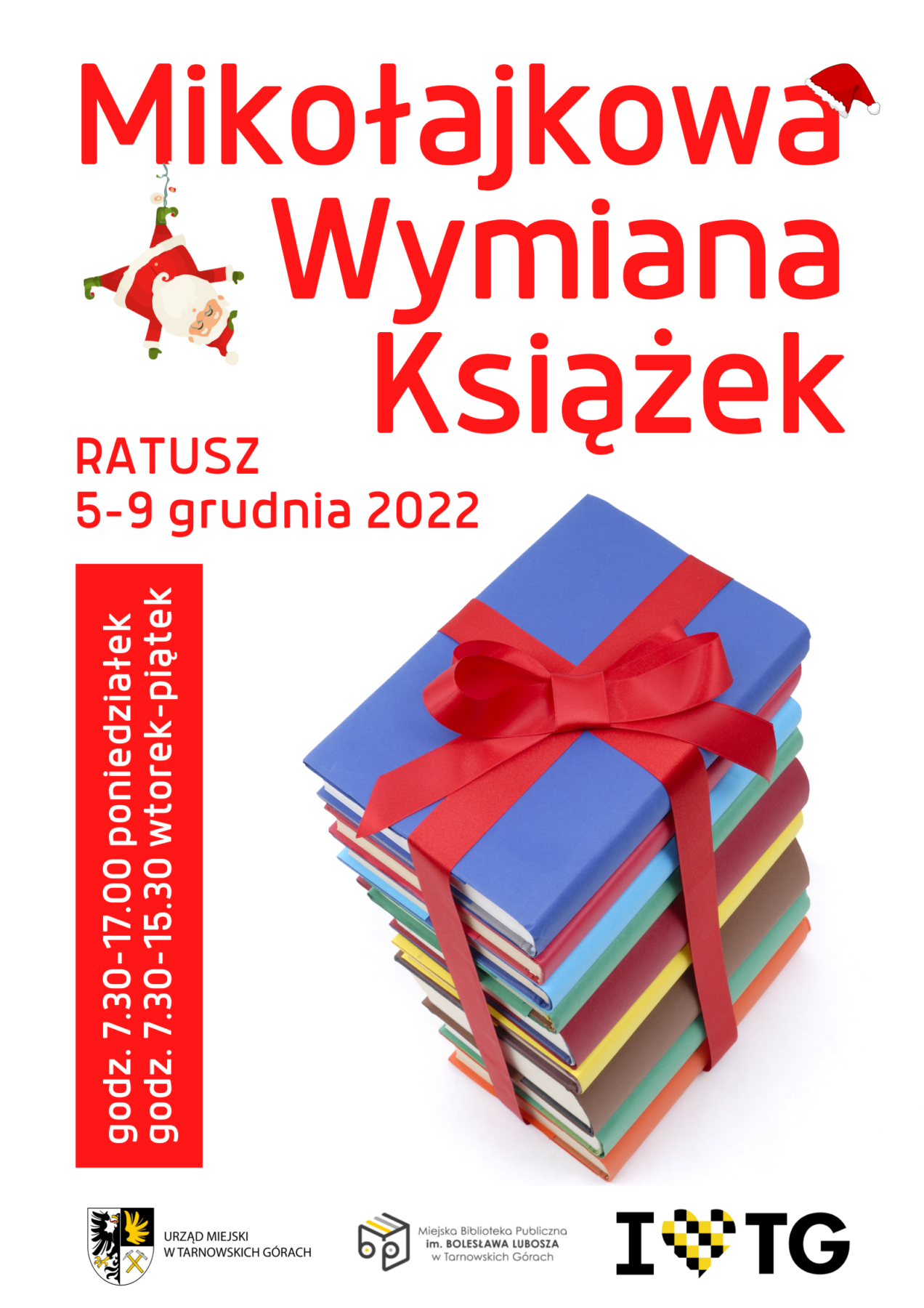 Mikołajkowa Wymiana książek 5-9.12.22 r. - plakat