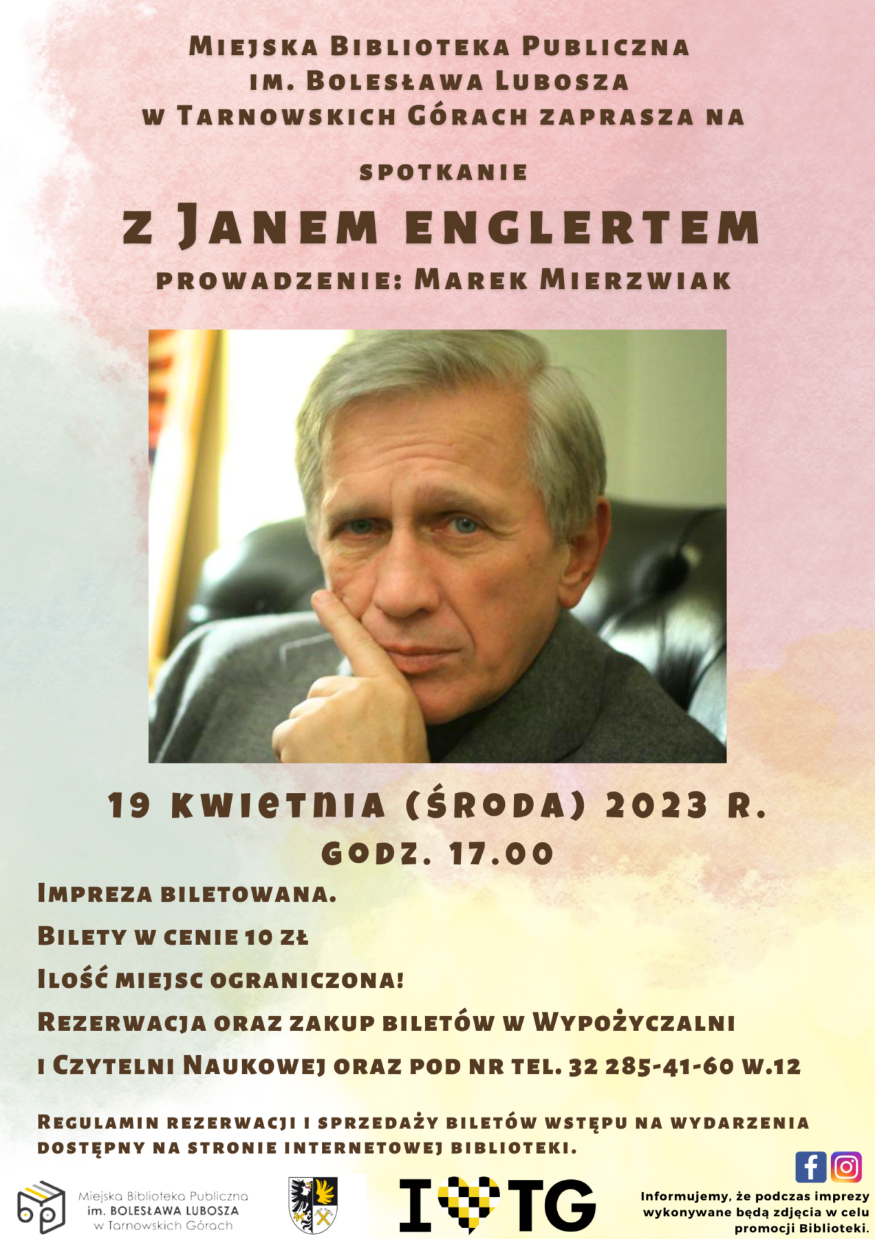 Spotkanie z Janem Englertem - plakat