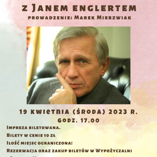 Spotkanie z Janem Englertem - plakat