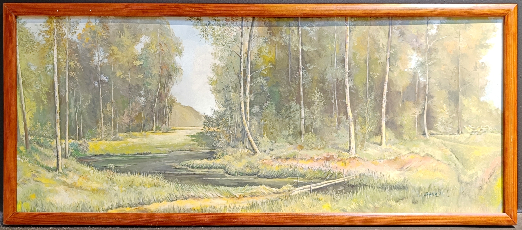 Obraz przedstawiający las