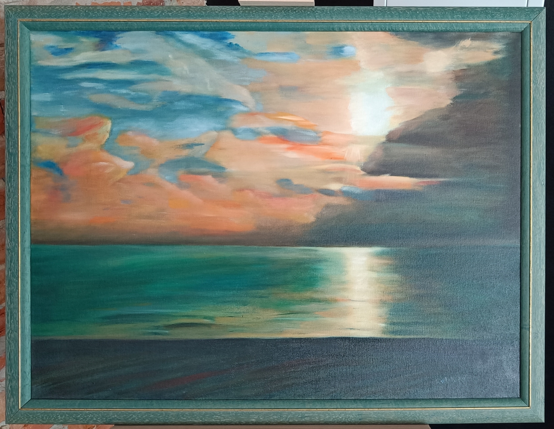 Obraz w galerii: Zachód słońca nad morzem