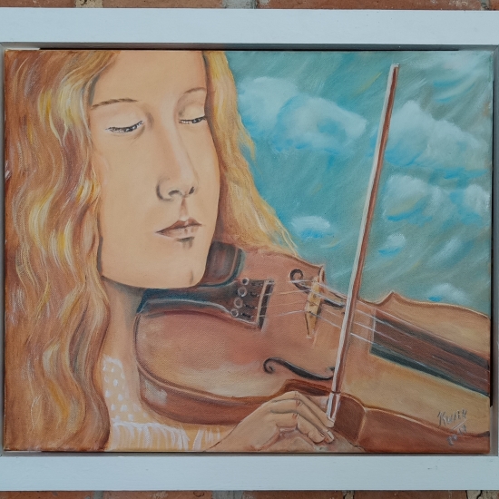 Obraz w galerii: Dziewczyna grająca na skrzypcach