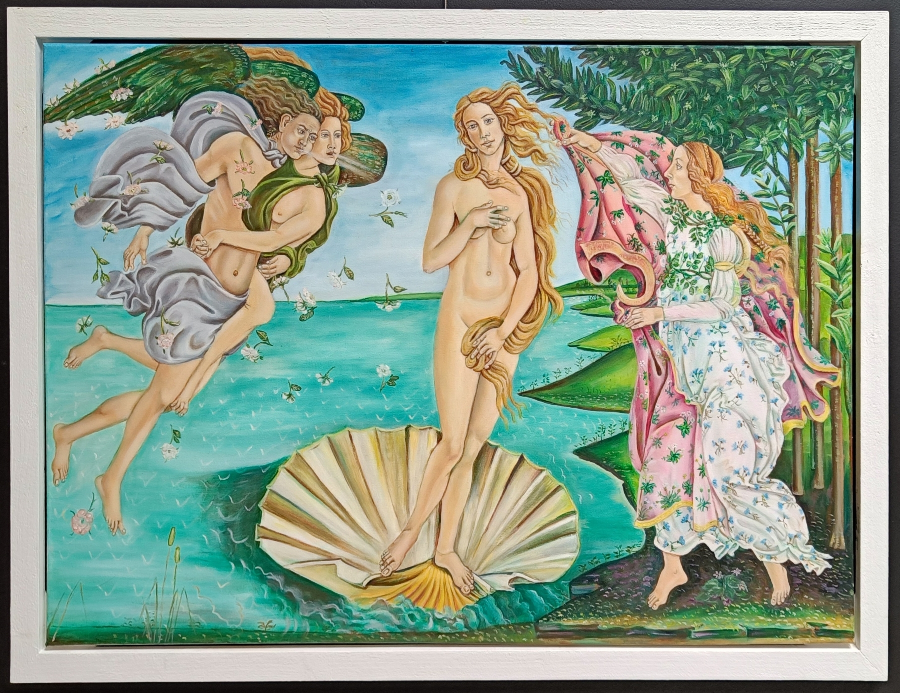 Obraz w galerii: Kopia obrazu Narodziny Wenus Sandra Botticelego